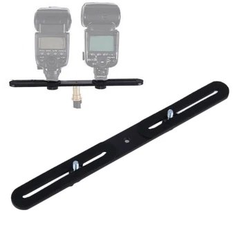 

Universal Double End Light Stand Holder Hot Shoe Bracket Dual Flash led light Bracket for canon nikon sony Camera DSLR yongnuo