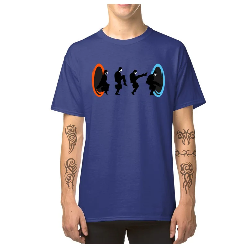 Short Sleeve Tops Shirts O-Neck Cotton Man T-shirts Ministry_of_silly_portals_3729 Normal Tee-Shirts New Design Ministry_of_silly_portals_3729 blue