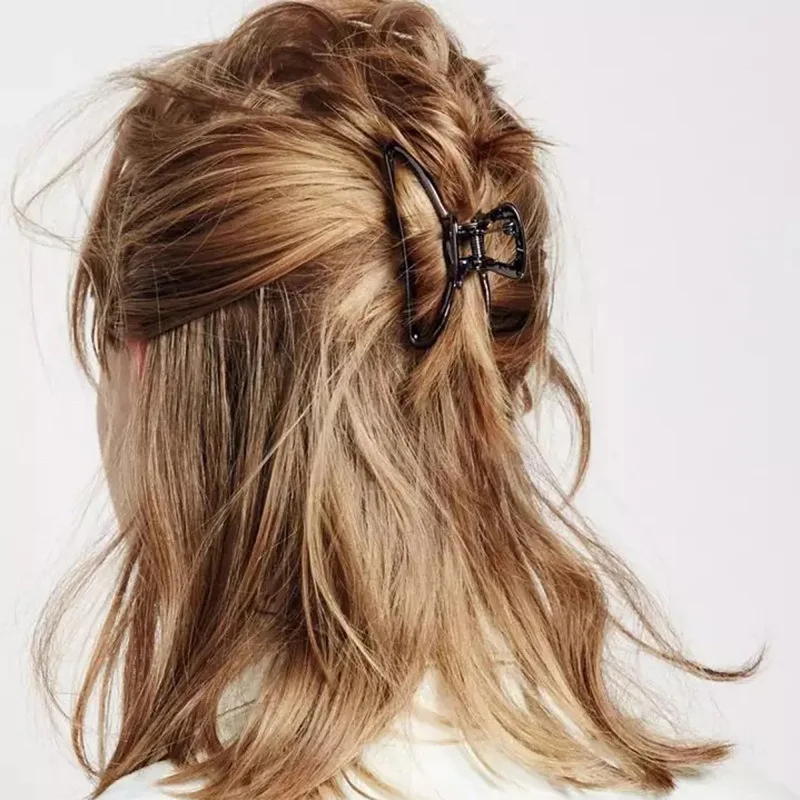 Геометрические зажимы для волос в форме краба в форме Луны, маленькие и большие заколки для волос, прочные заколки для волос, аксессуары для женщин и девушек