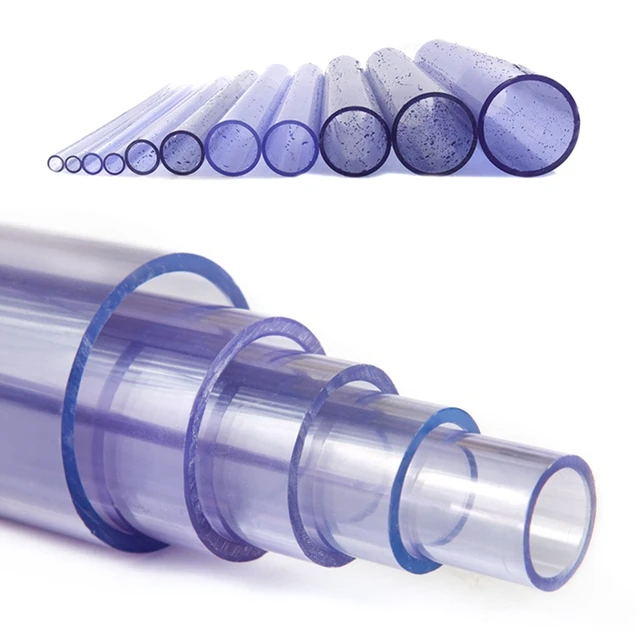 Tubo de plexiglás transparente para acuario, accesorio de plástico rígido  de 16-50mm de longitud, 25/
