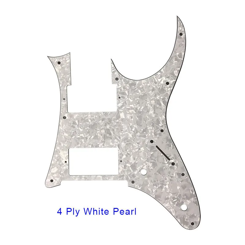 Pleroo пользовательские части для электрогитары-для Ibanez MIJ RG 750 гитары накладки HH хамбакер Пикап царапины пластины несколько Коло - Цвет: 4Ply White Pearl