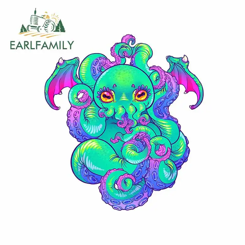 

EARLFAMILY 13 см x 11,5 см для мультяшных щупальцев, виниловые автомобильные наклейки, аниме Переводные водонепроницаемые автомобильные аксессуары, украшение