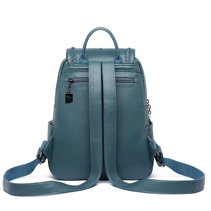 Women fashion Leather backpack travel school PU leather School bag shopping Rucksacks travel Shoulder Schoolbag