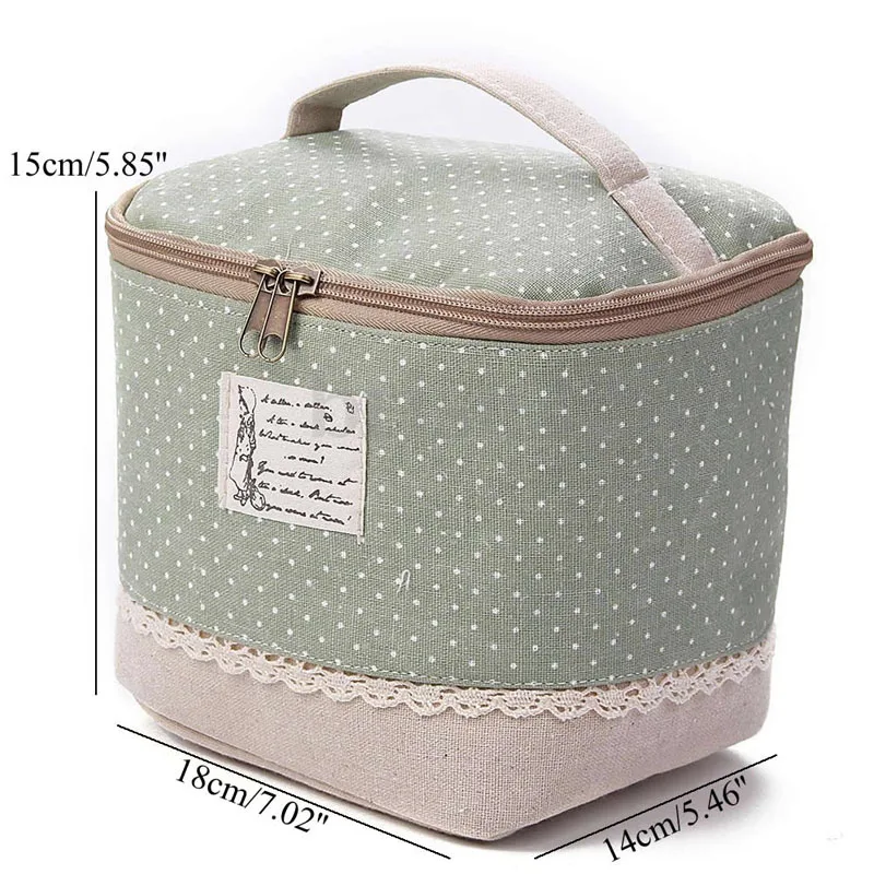Travel Multifunction Linen Cosmetic Makeup Bag Toiletry Organizer Storage Case Box