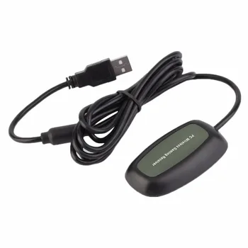 

Wireless PC USB 2.0 Receiver for Xbox 360 Controller Gaming USB Receiver Adapter PC Receiver For Microsoft for XBOX 360 with CD