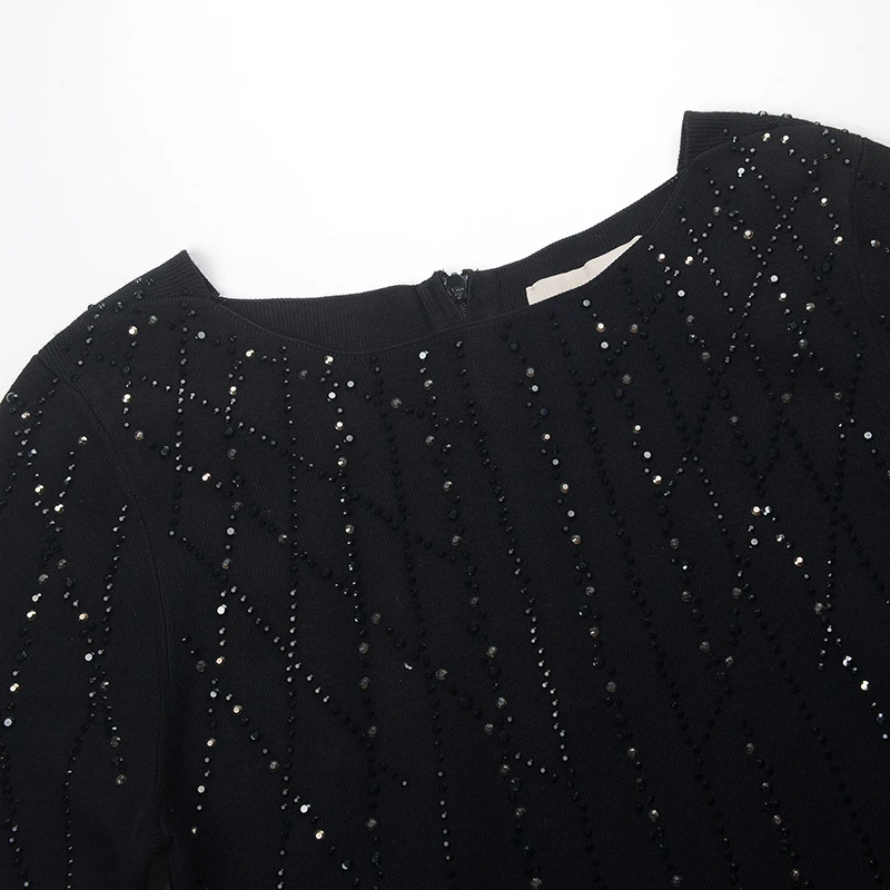 Женское платье,, Vestido, на молнии, элегантное, облегающее, вязанное, пуловеры с длинным рукавом, облегающее, халат, Осень-зима