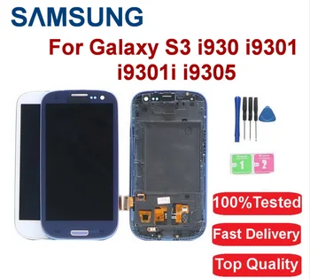 

LCD Display LCD Touch Screen S3 4.8'' TFT Digitizer Assembly With Frame Charging For Samsung Galaxy S3 i9300 i9300i i9308i i9305