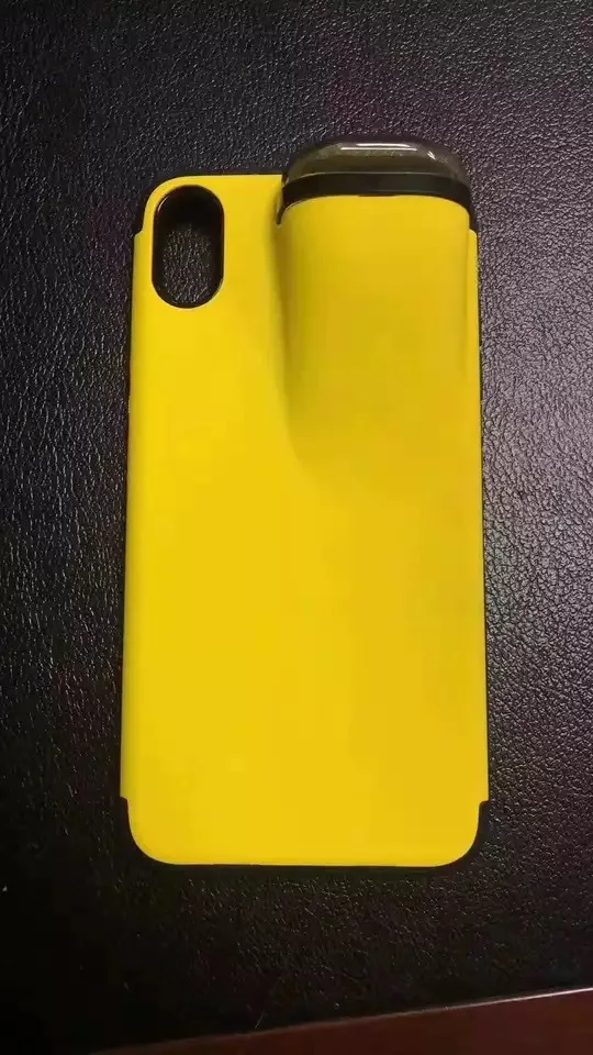 2 в 1 силиконовый чехол для телефона для iPhone 11 Pro Max Xs Max Xr X 10 8 7 Plus с держателем AirPods чехол для телефона AirPods Прямая поставка
