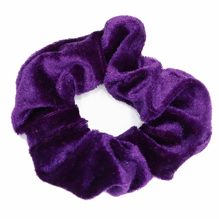 KnittedVelvet-Purple Новое поступление, женские зимние Бархатные резинки для волос, аксессуары для волос, Женский держатель для конского хвоста - Цвет: KnittedVelvet-Purple