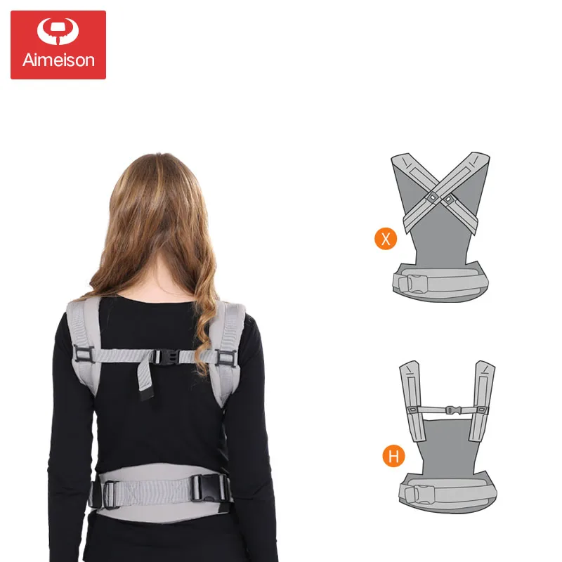 High-quality front and back multifunctional baby cross straps are stylish, safe, comfortable, lightweight and effortless ABD004