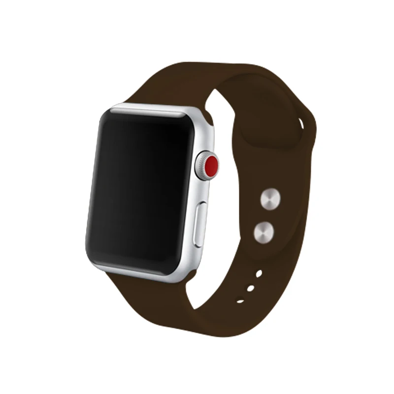 Силиконовый ремешок 40 мм 44 мм для Apple Watch 4 5 I Watch ремешок 42 мм 38 мм серия 3 сиреневый браслет для мужчин и женщин