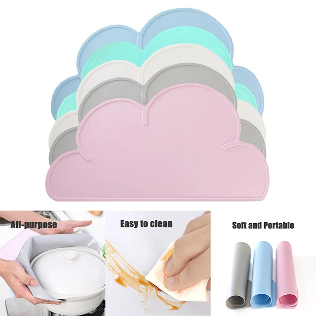 Table Placemats Silicone Cloud  Kid Cloud Silicone Table Mats - Placemat  Shape - Aliexpress