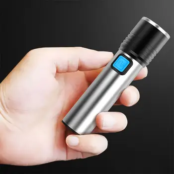

XANES 350Lumens Zoomable 3Modes USB Rechargeable IPX4 LED Flashlight Mini 18650 Multifunctional Torch Lamp Lantern Spotlight