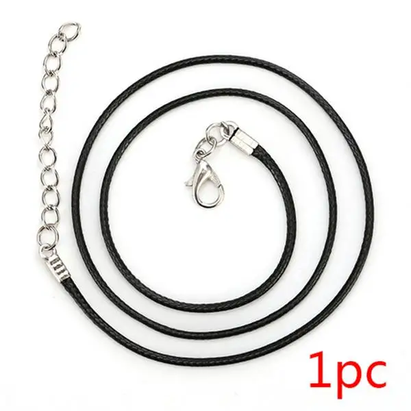 

2019 newr arrival 1pcs 1.5mm black Children Rope Necklace Adjustable For Pendants Necklace Making DIY jewelry
