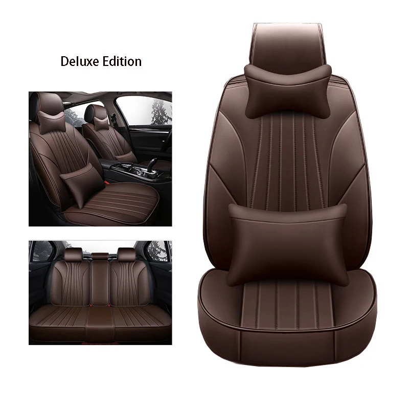 Full Coverage Eco leather auto seats covers PU Leather Car Seat Covers