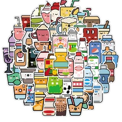 10/30/50pcs Dessin Animé Mignon Boissons Esthétique Autocollants pour Étui De Téléphone Bouteille D'eau Journal Réfrigérateur Étanche Autocollant Kawaii Jouets Décalque 