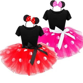 

Fancy Kids Dresses for Girls Birthday Halloween Cosplay Minnie Mouse Cartoon Dress Up Kid Costume Baby Girls Kids Holiday Wear