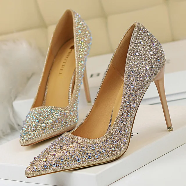 Rhinestone High Heels 1