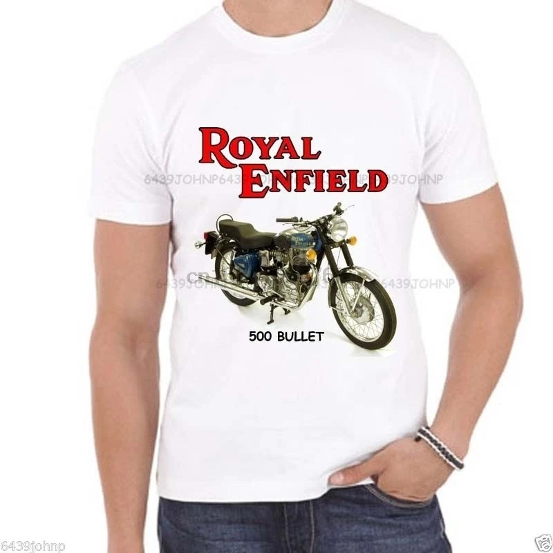 Cool Royal Enfield 500 Bullet Classic Biker Enthusiast T Shirt | Мужская одежда
