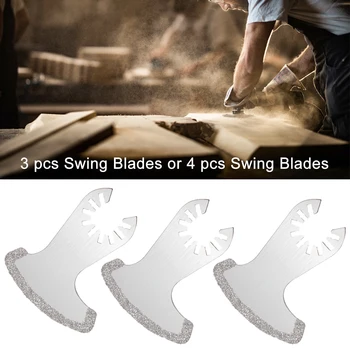 

77x57mm Cutting Grinding Oscillating Tool Lightweight Easy Install Polishing Grit Grout Durable Diamond Swing Blades Small