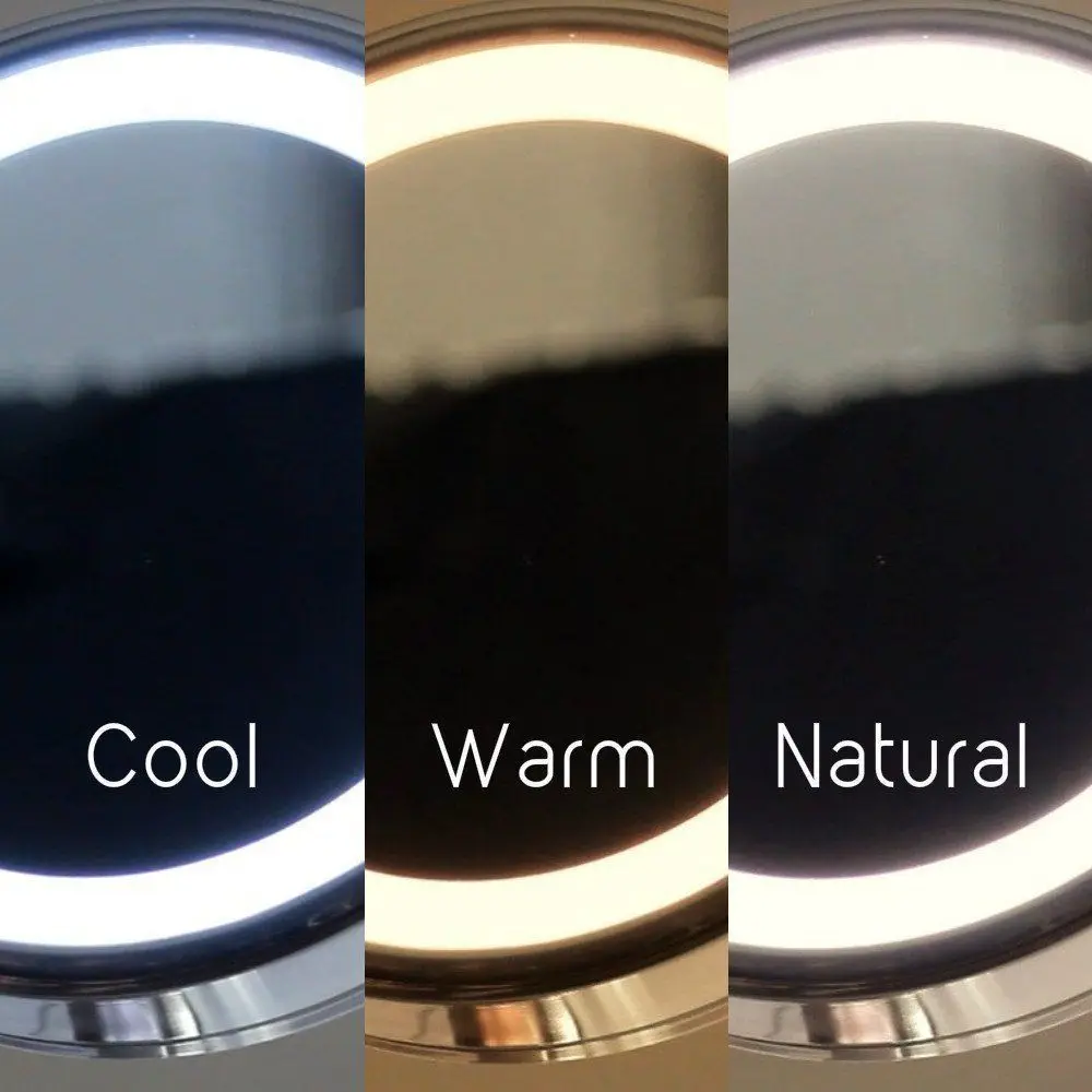 Gurun LED Makeup Mirror 2017 New arrival Mirror surface can be turned fixed on the wall 5
