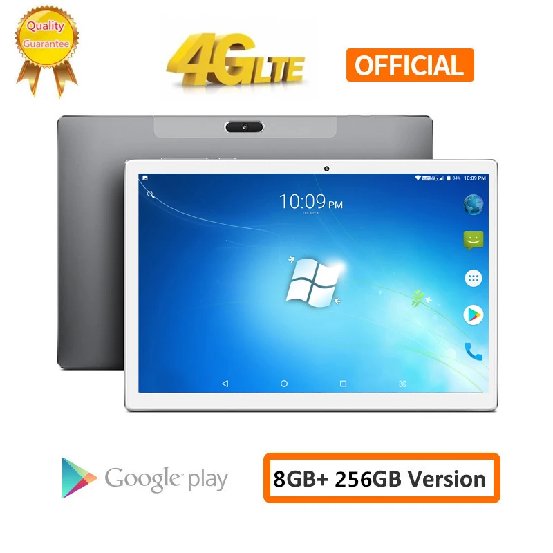 2020 8000 мАч Android 8 0 2.5D экран планшетный ПК 10 1 дюймов 4G LTE телефон ядер ram Гб rom 256 ГБ