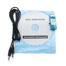 8IN1 8 en 1 USB simulateur de vol ordinateur simulateur de vol pour XTR5 FMS G4 FPV avion hélicoptère contrôleur