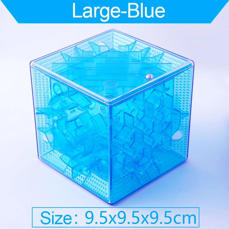 3D лабиринт, волшебный куб, головоломка, игрушка для детей, забавная, креативная, ручная игра, развивающие игрушки для детей - Цвет: sky
