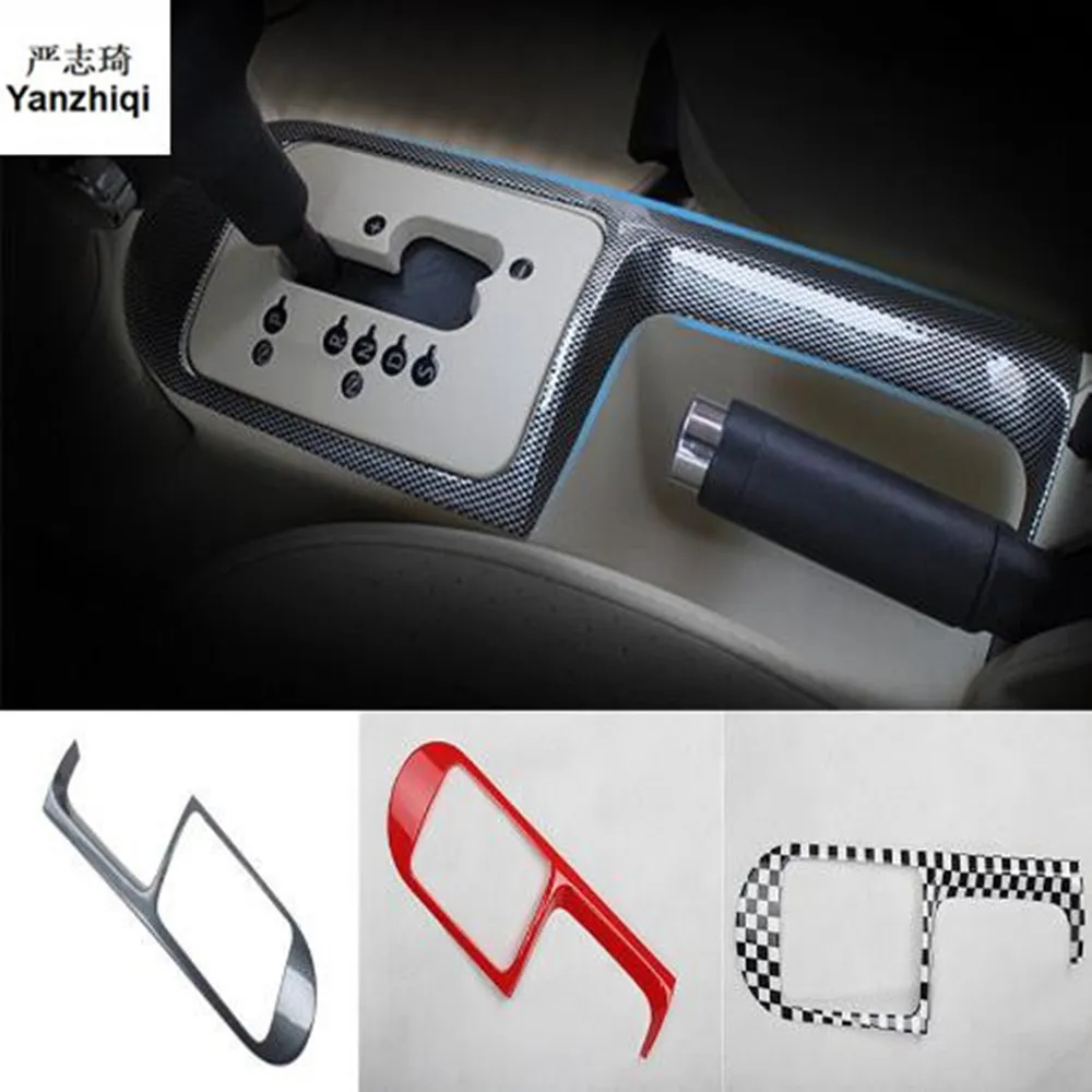 1pc Car stickers carbon fiber ABS material gear panel decoration cover for 2003-2012 Volkswagen VW Beetle | Автомобили и