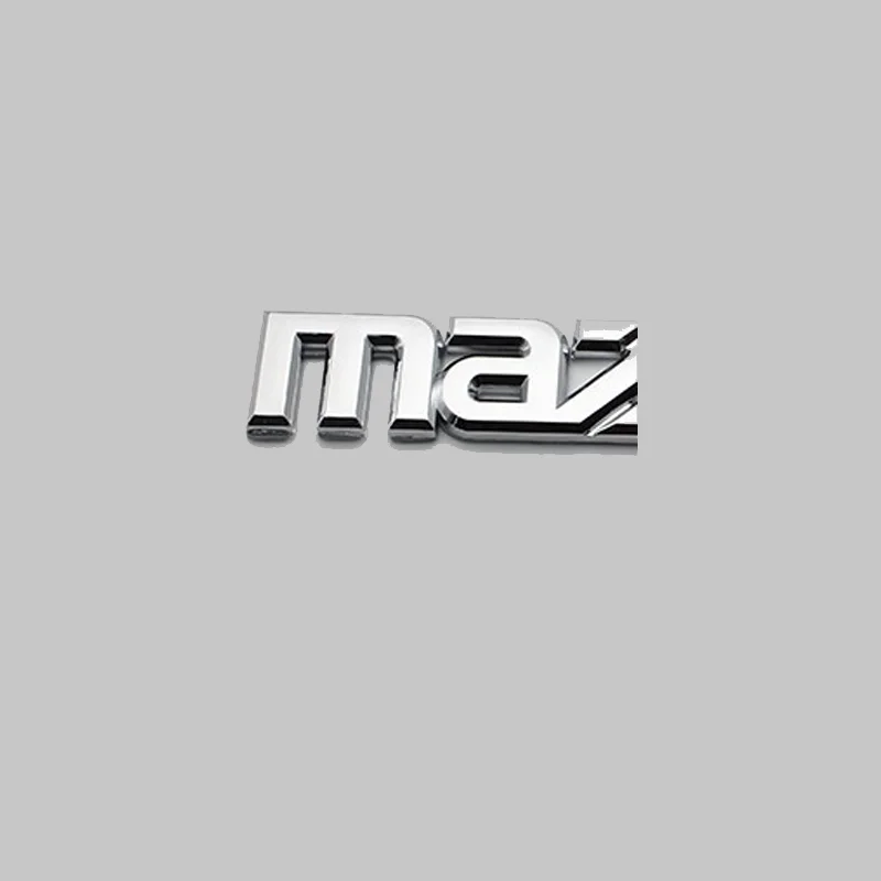 Хромированные буквы и цифры 3, 6 эмблемы для Mazda 3, Mazda 6, M3, M6, автомобильный Стайлинг, переоборудование багажника, значок, качественная Наклейка ABS