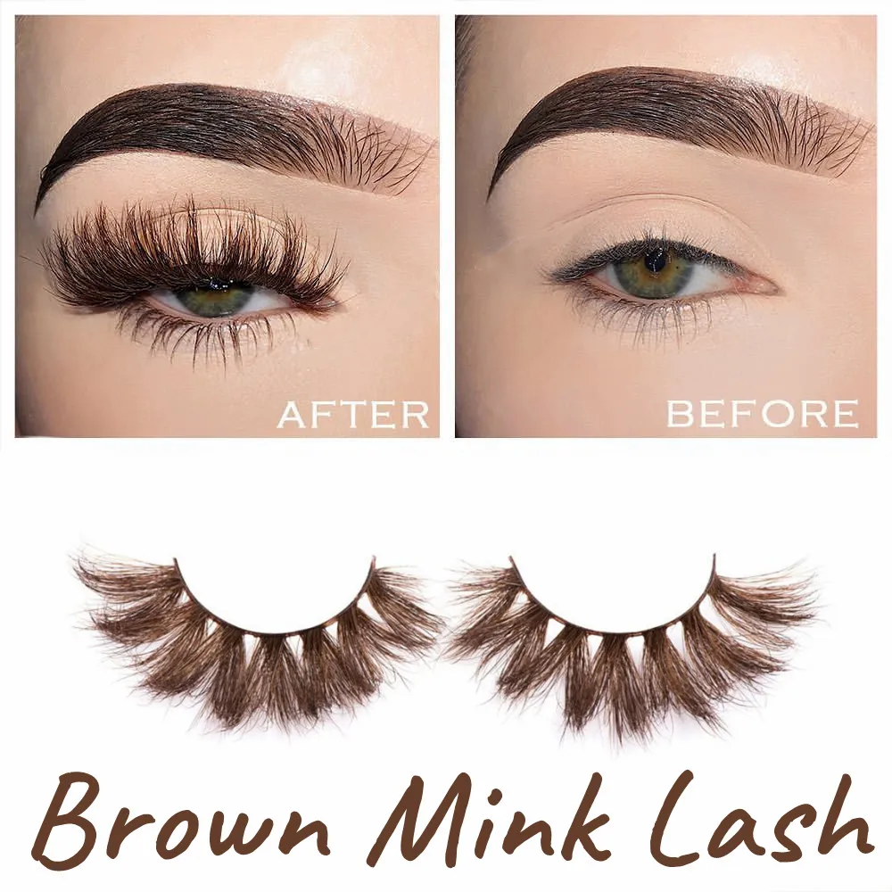 Новые черные/коричневые 3d норковые ресницы желтого цвета натуральные длинные