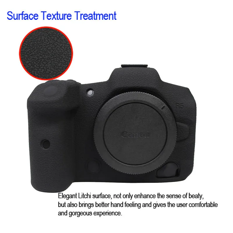 For Canon R5 Silicone Rubber Camera Protective Body Case Skin Camera Bag protector cover
