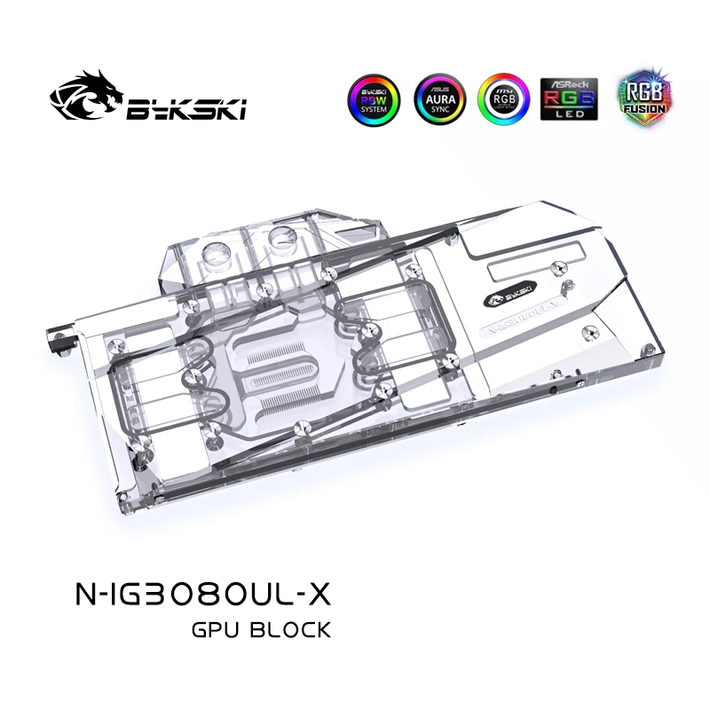 

Bykski Water Block Use For Colorful RTX3080/3090 Ultra OC GPU Card/Full Cover for Advanced OC VGA Copper Block Cooler/A-RGB RURA