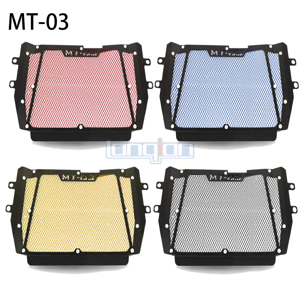 For Yamaha MT-03 MT03 MT 03 2015 2016 2017 2018 2019 2020 2021 Motorcycle Aluminum Radiator Grille Grill Guard Cover Protector