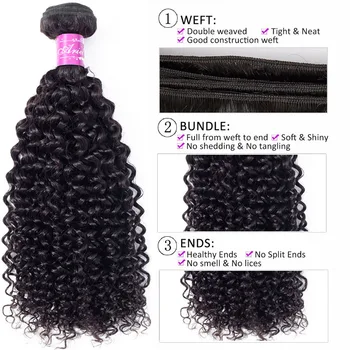 Kinky Curly Bundles Brazilian Hair Weave Bundles 28 32 30 Inch Bundles Non Remy 100% Human Hair Bundles Hair Extension Ariel 2