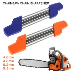 Affûteur de chaîne de tronçonneuse 2 en 1, jeu de dents de scie 4.0/4.8/5.2/5.5mm, affûtage rapide, accessoires 