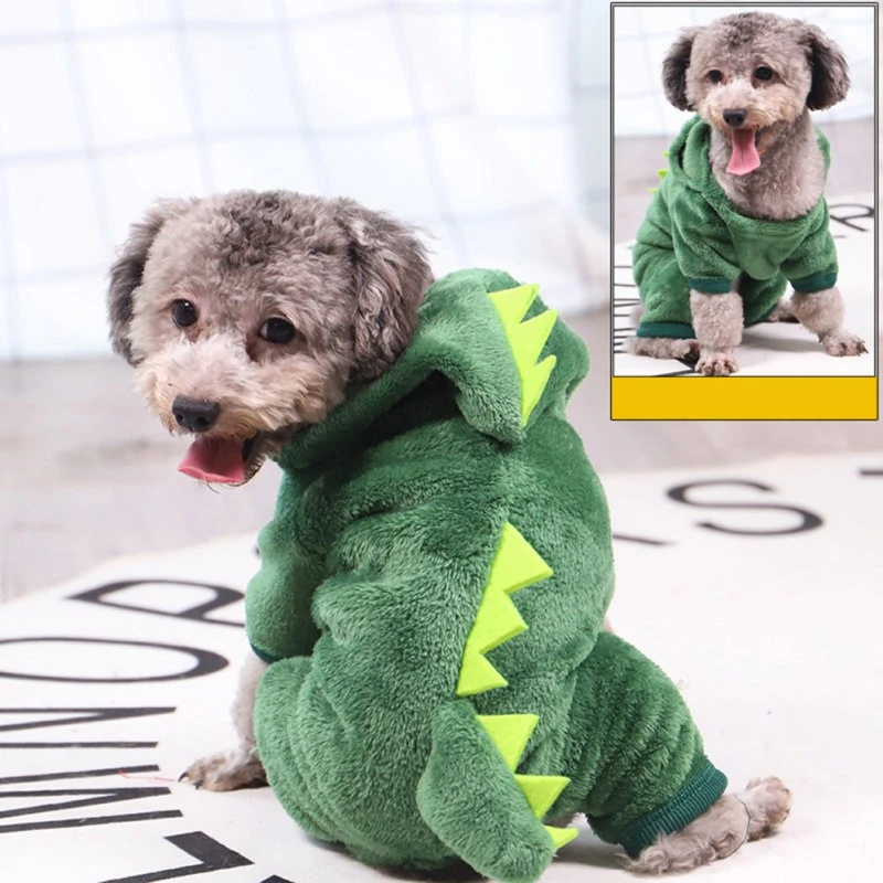 Soft Fleece Clothes Dogs Coat Jacket Warm Pet Dog Dinosaur Jumpsuits  Clothing Pajamas Chihuahua Yorkshire Ropa Perro|Dog Coats & Jackets| -  AliExpress