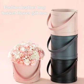 

Bouquet Flowers Box Packaging Home Wedding Party Flower Decorative Tools Table Decor Round Gifts Boxes