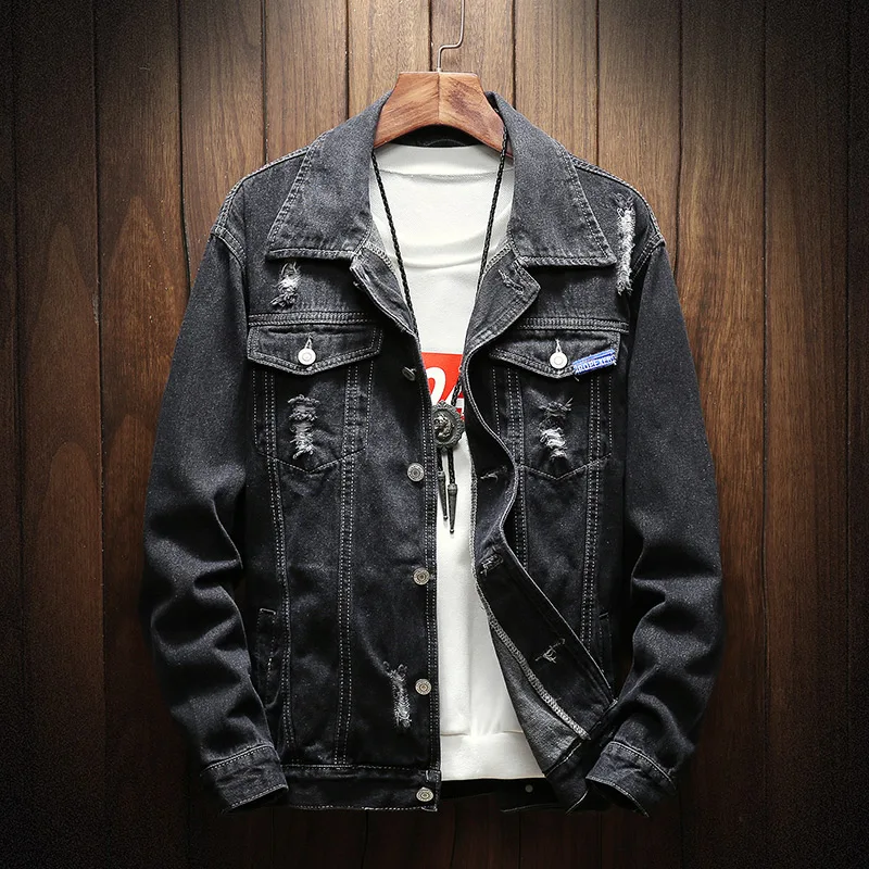 

Autumn new loose casual large size denim jacket denim jacket