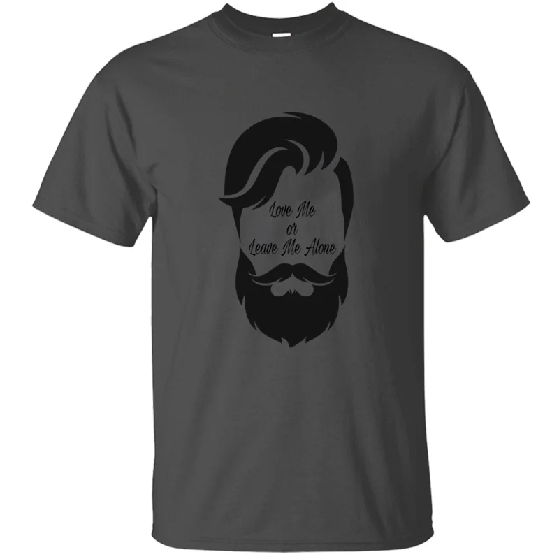 Забавная Повседневная футболка с надписью Love My Beard, классические одноцветные мужские футболки с коротким рукавом, высокое качество