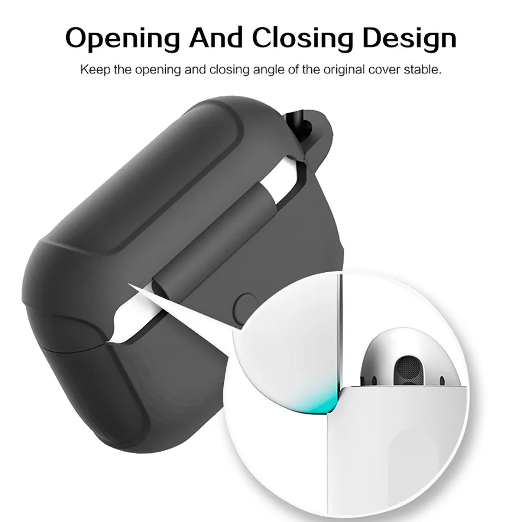 Ouhaobin чехол для Airpods pro Чехол bluetooth чехол для наушников чехол для airpods 3 коробка для airpods чехол силиконовый брелок 1204#2