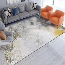 Современный абстрактный ковер для гостиной, чайный столик, одеяло, простой скандинавский ветер, для спальни, полный светильник, роскошная прикроватная кровать