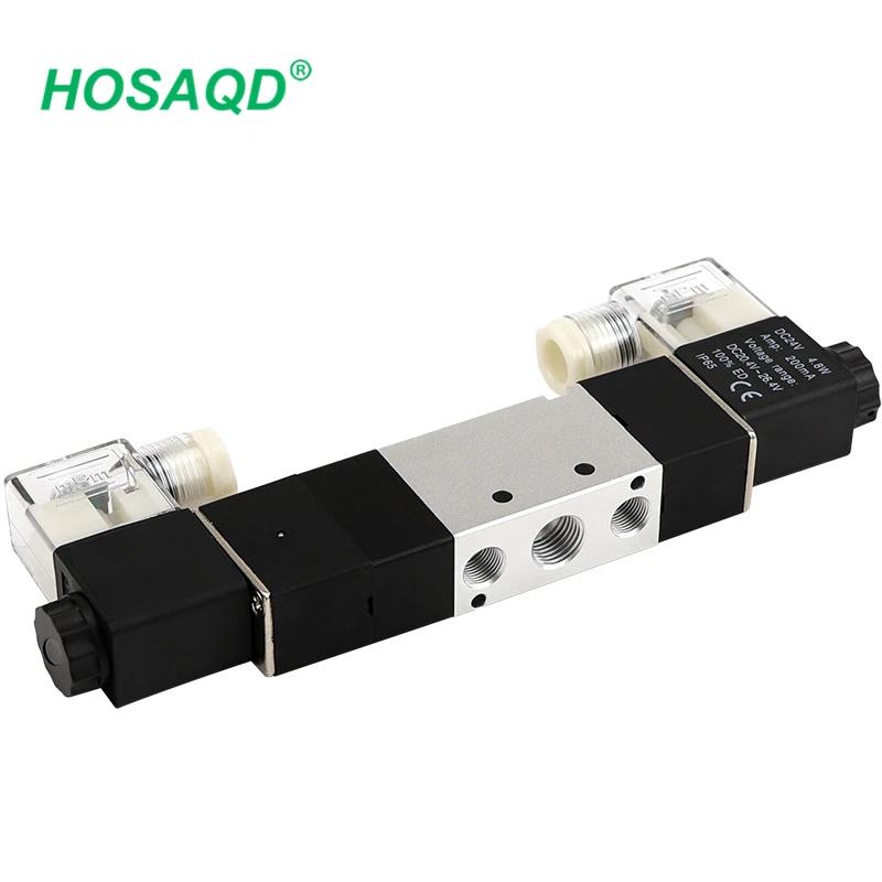 DC12V DC24V AC110V AC220V4V230-08 5 Way 3 позиции 1/4 &quotПневматический электромагнитный клапан |