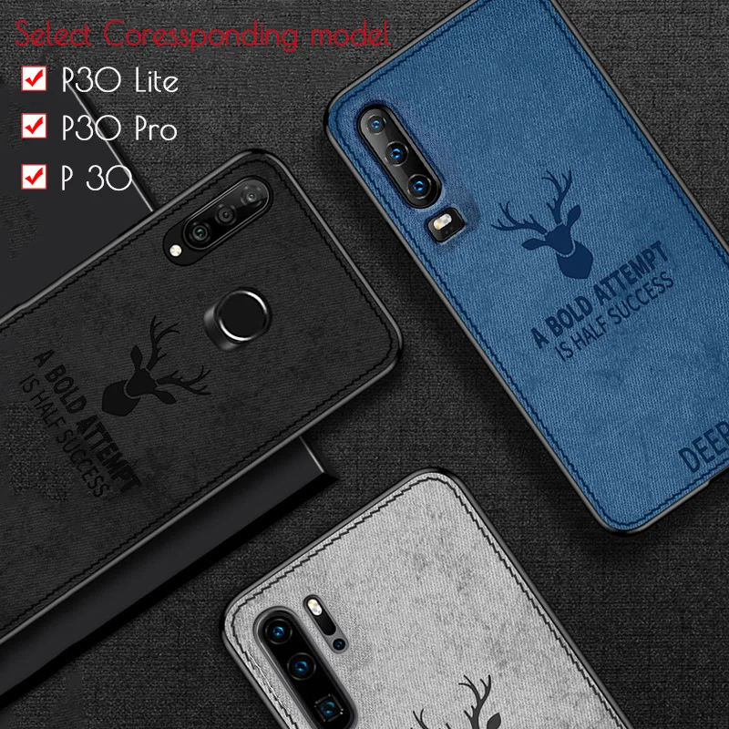 Для huawei P30 Lite случае крышки ткани прочный ТПУ чехол для телефона на huawei P 30 Lite крышка полный защитный бампер Shell