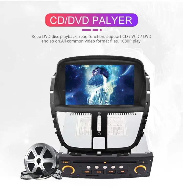 Perfect Besina 1 Din Android 9.0 Car DVD Player For Peugeot 207 207CC 2007 2008 2009 2010 2011 2012 2013 2014 GPS Wifi Multimedia 4