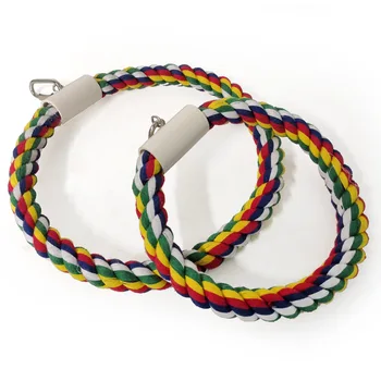 

Parrot nibbles ring toy cotton rope cotton rope swing nibbles climbing parrot rings birdcage toy