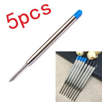 

5Pcs/lot Metal Cartridge Ball Point Pen Refills Black/Blue Ink For Self-Defense Tactical Pen Self Defense Supplies Accessories