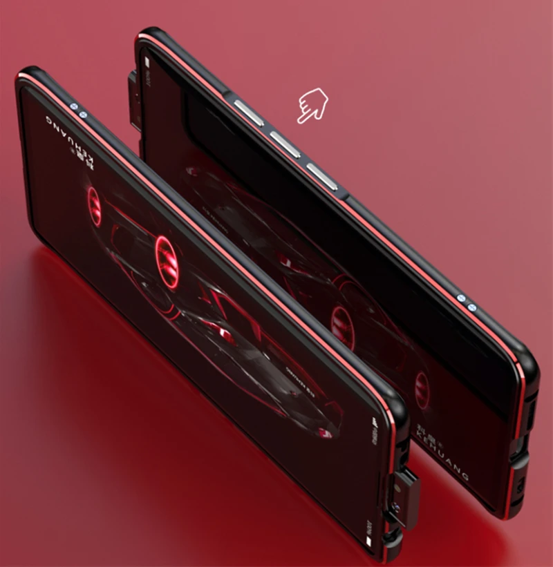 OMEVE для Vivo NEX 3 бампер чехол двойной цвет Алюминиевый металлический каркас Бампер