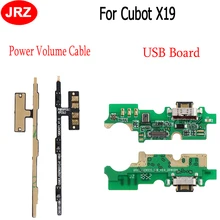 Для Cubot X19 USB плата зарядный порт гибкий кабель зарядное устройство разъем для Cubot X19 включение/выключение питания, громкость кабель в сборе части телефона