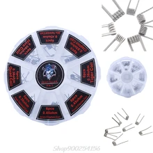 48 sztuk/zestaw wstępnie zbudowane cewki RTA RDA płaskie skręcone zacisk bezpiecznika Quad Hive Alien rezystor Assorted Au20 20 Dropship